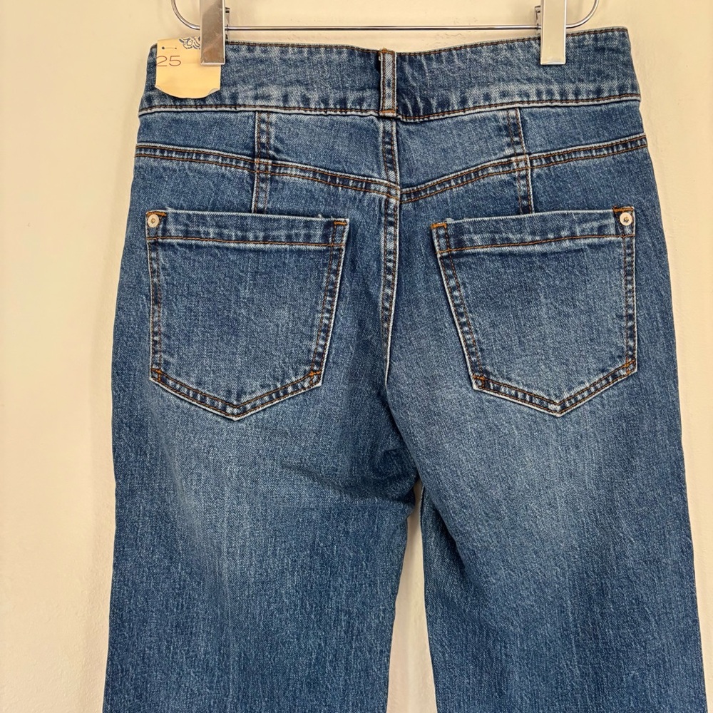 NWT! Pilcro Anthropologie Retro High-rise Flare Jeans Size 25 - Picture 11 of 12
